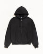 CURSIVE APPLIQUE ZIP HOOD