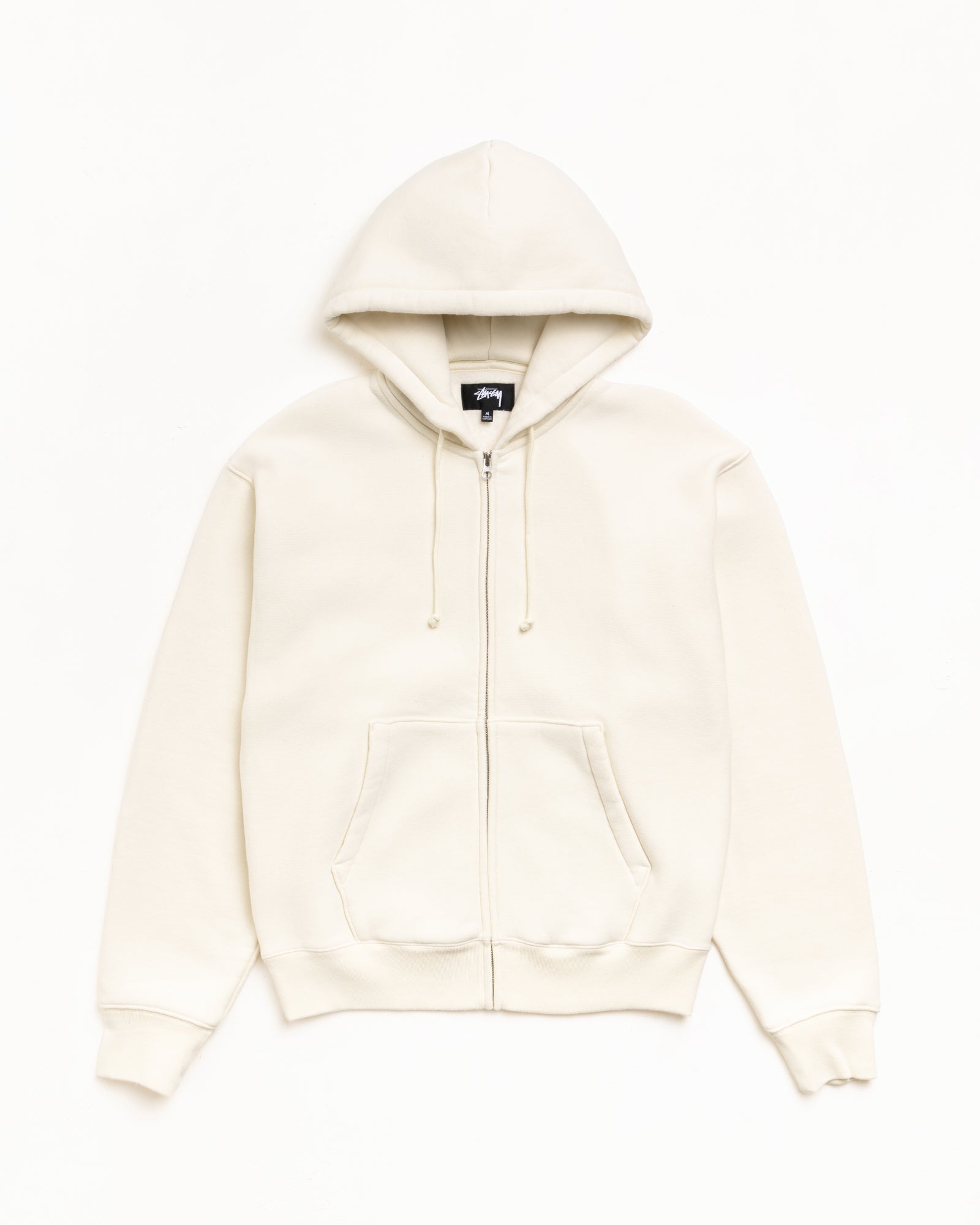 CURSIVE APPLIQUE ZIP HOOD