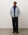 PLAID LINED ZIP HOOD