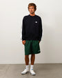 PANELED STRIPE CREW