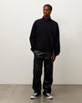 ZIP FLEECE MOCK NECK