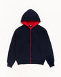 DOUBLE FACED ZIP HOOD