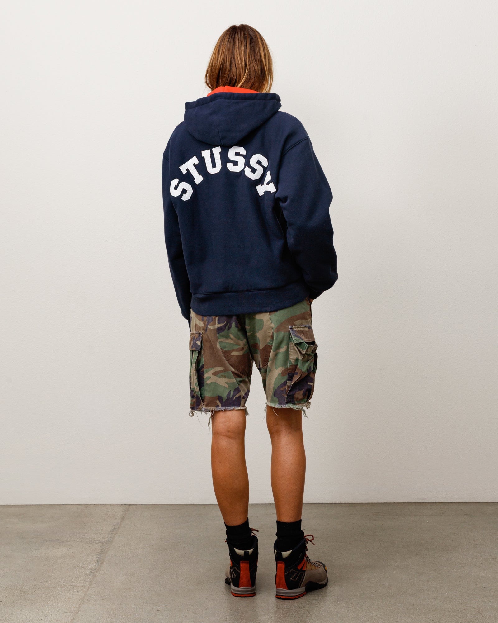 DOUBLE FACED ZIP HOOD