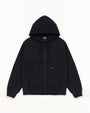 BONDED JERSEY ZIP HOOD