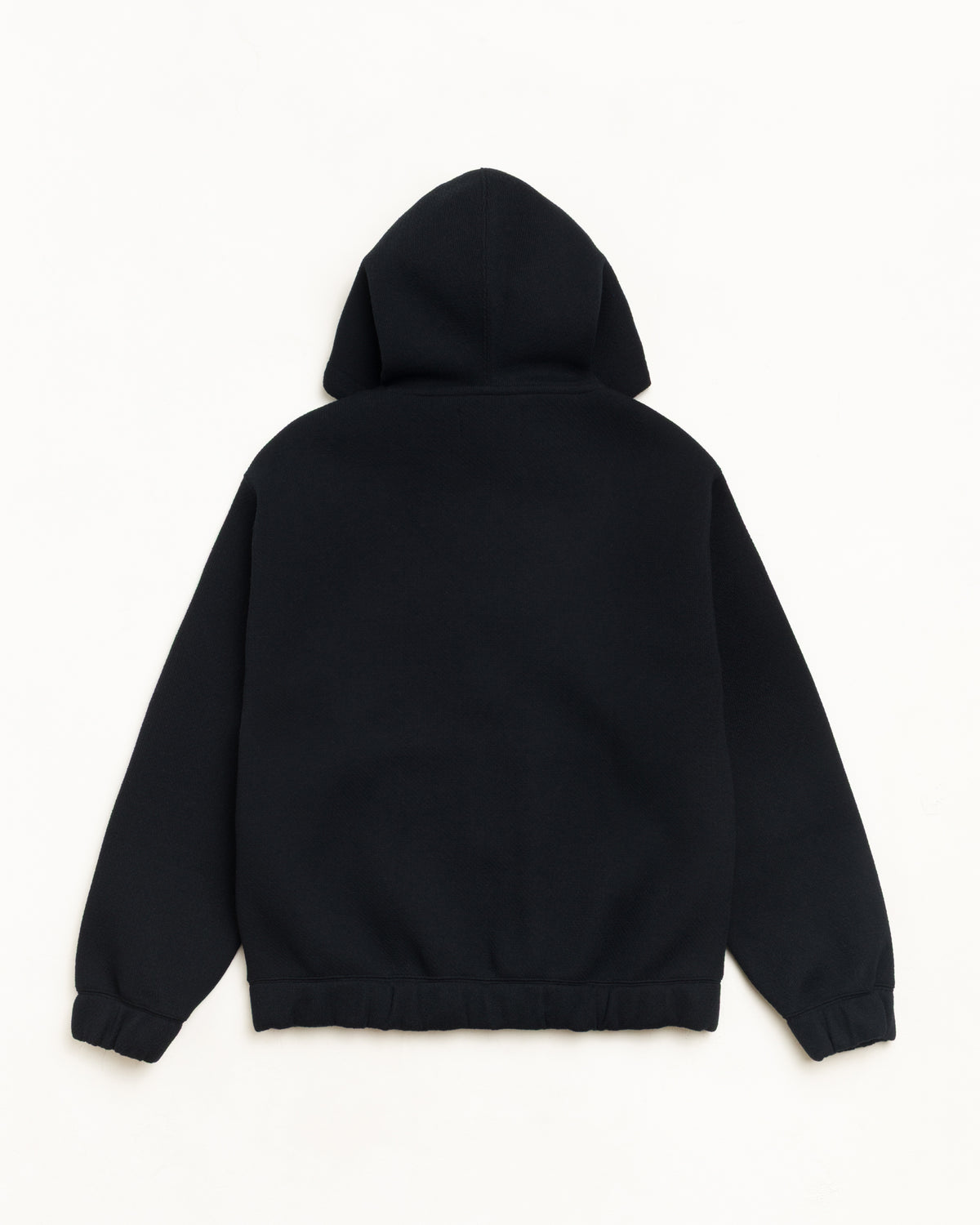 BONDED JERSEY ZIP HOOD