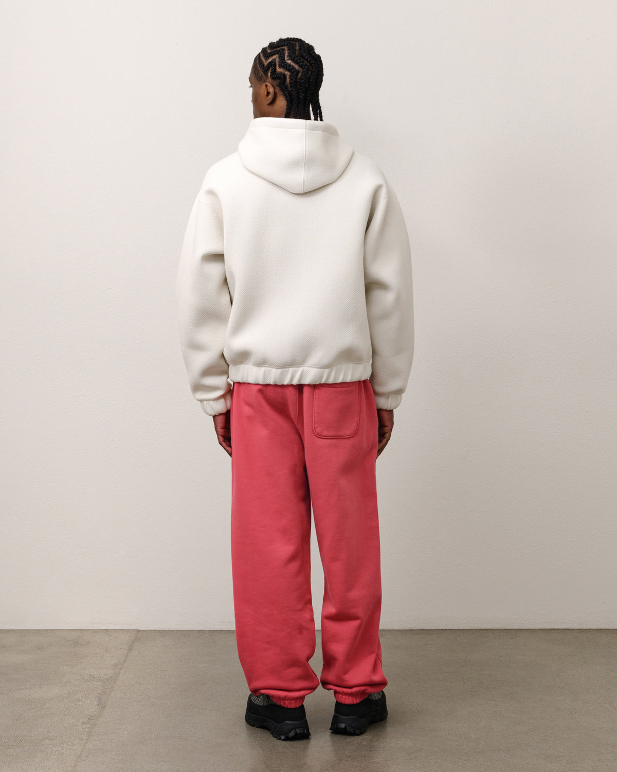 BONDED JERSEY ZIP HOOD