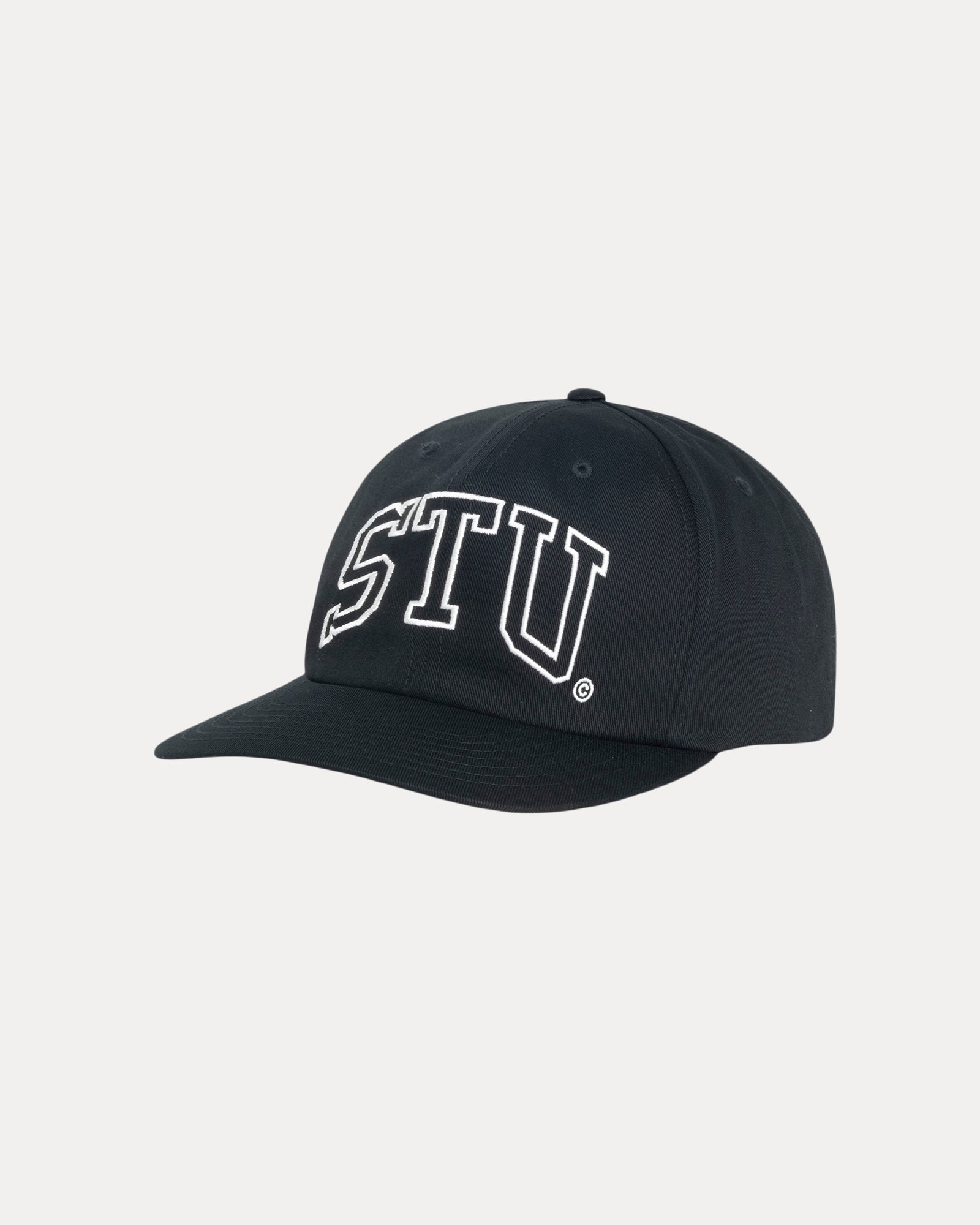 Mid-Depth Stu Arch Strapback in shadow black – Stüssy – Stussy AU