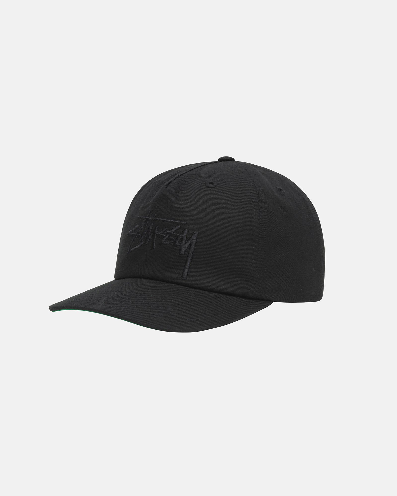 Big Stock Mid Depth Cap in black - Stüssy – Stussy AU