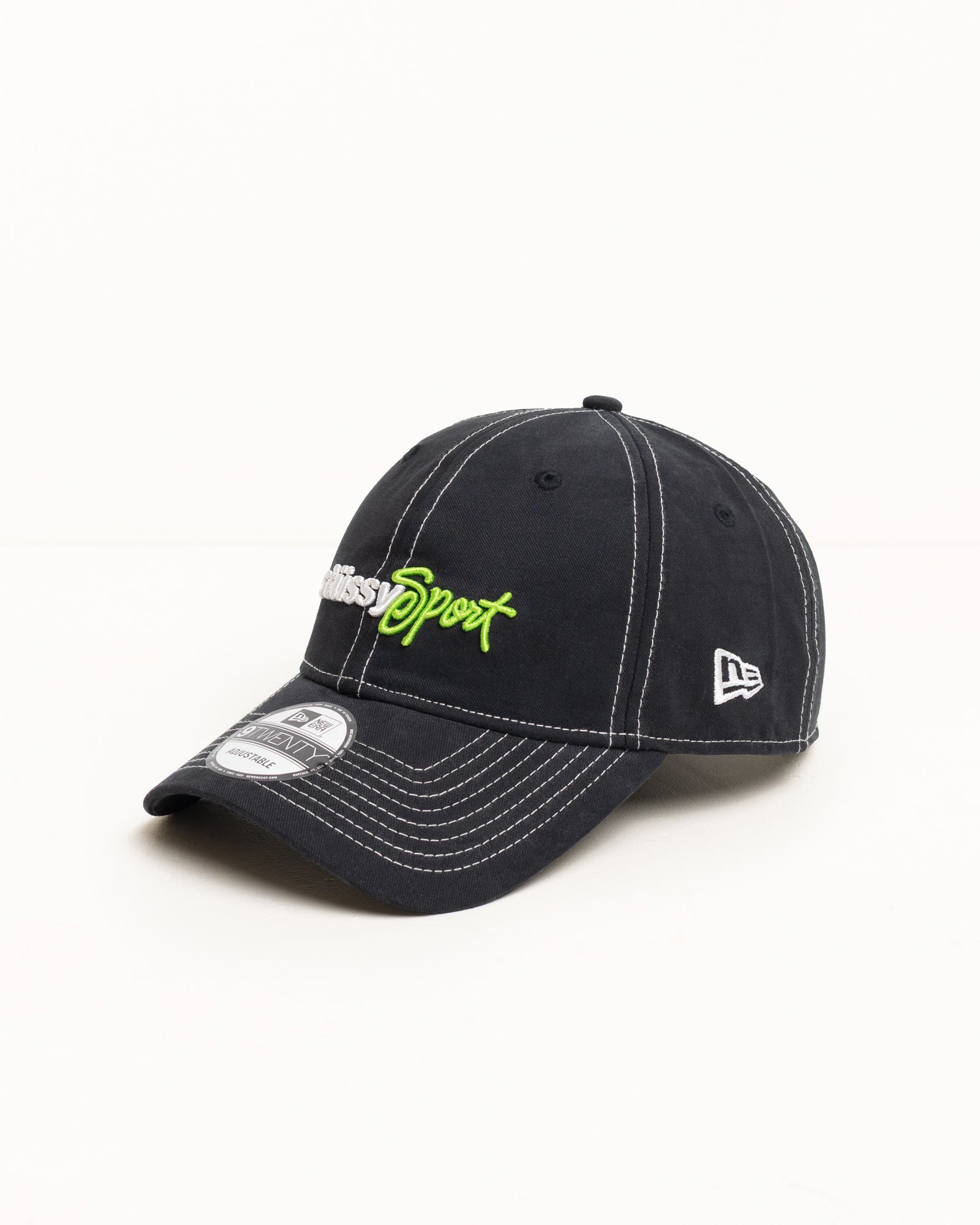 New Era 9Twenty Stüssy Sport Strapback – Black | Headwear | Stüssy