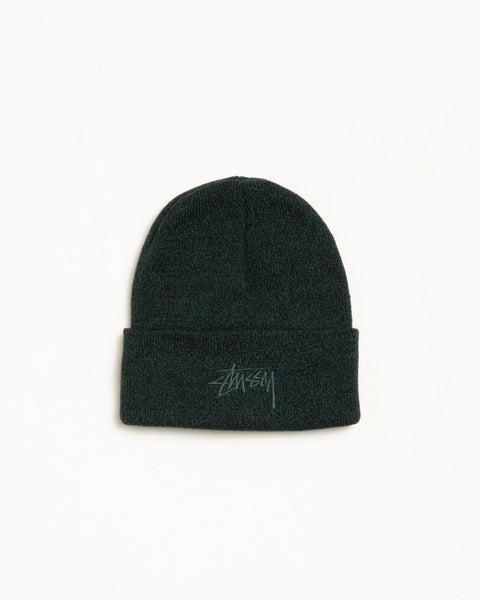 Stock Cuff Beanie Accessories In Marled Hunter Green