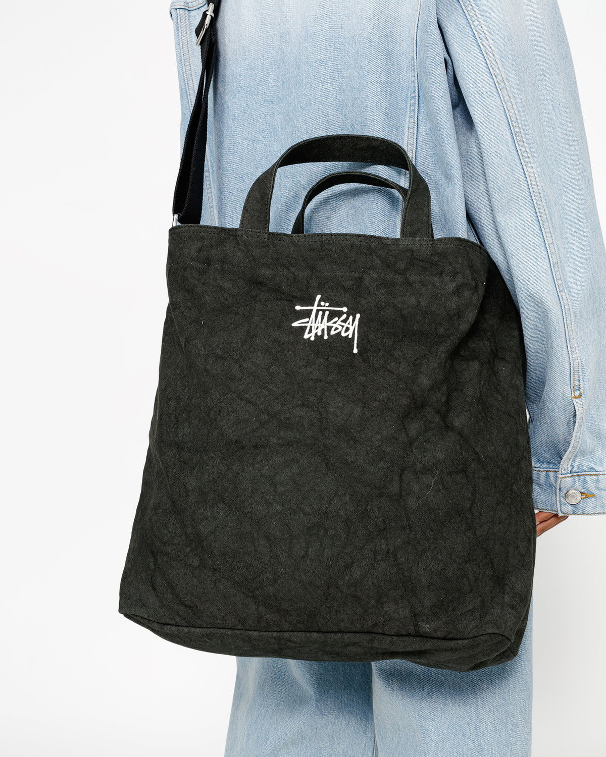 Canvas Crossbody Bag in washed black - Stüssy – Stussy AU