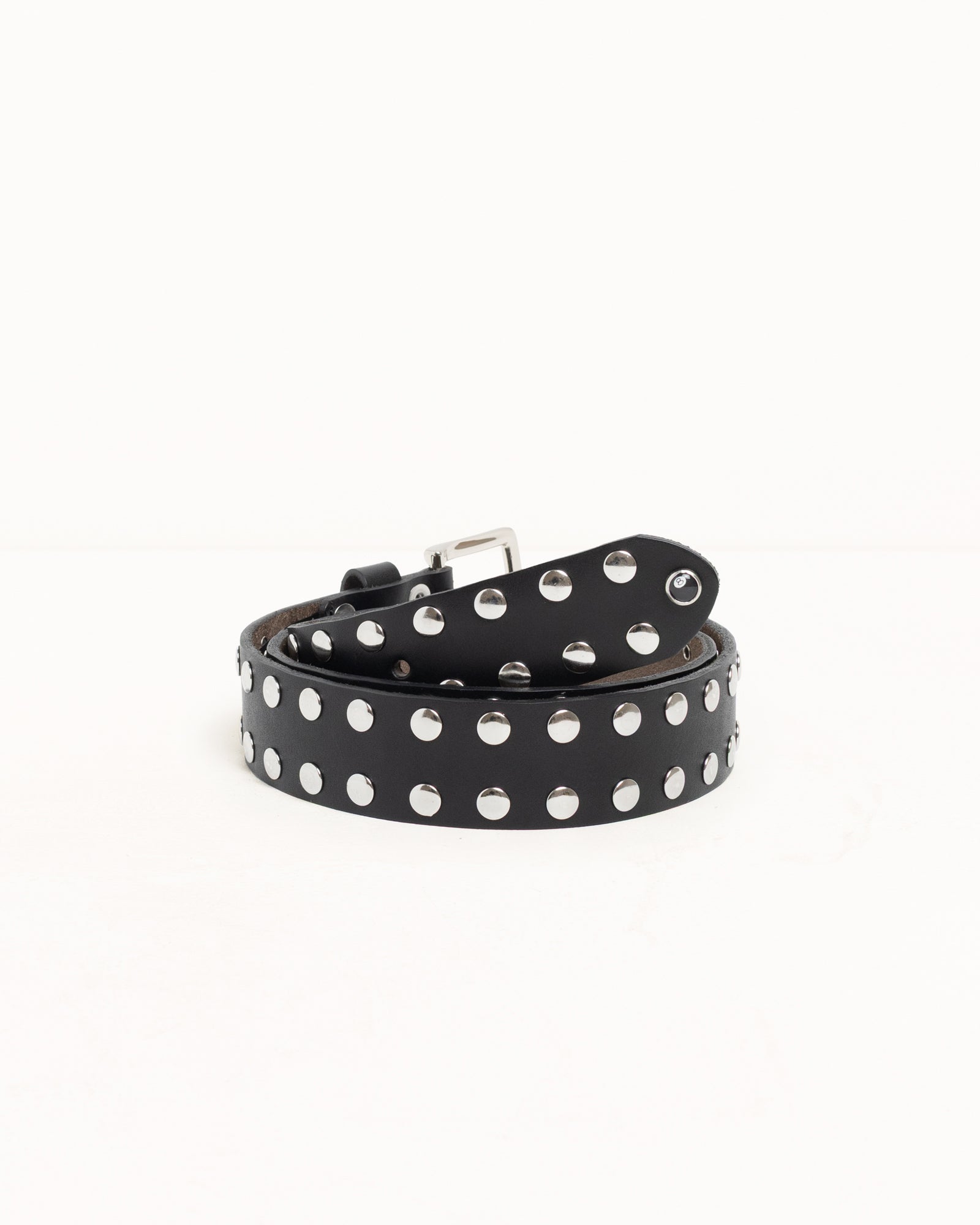 8 Ball Studded Belt - Black | Accessories | Stüssy – Stussy AU