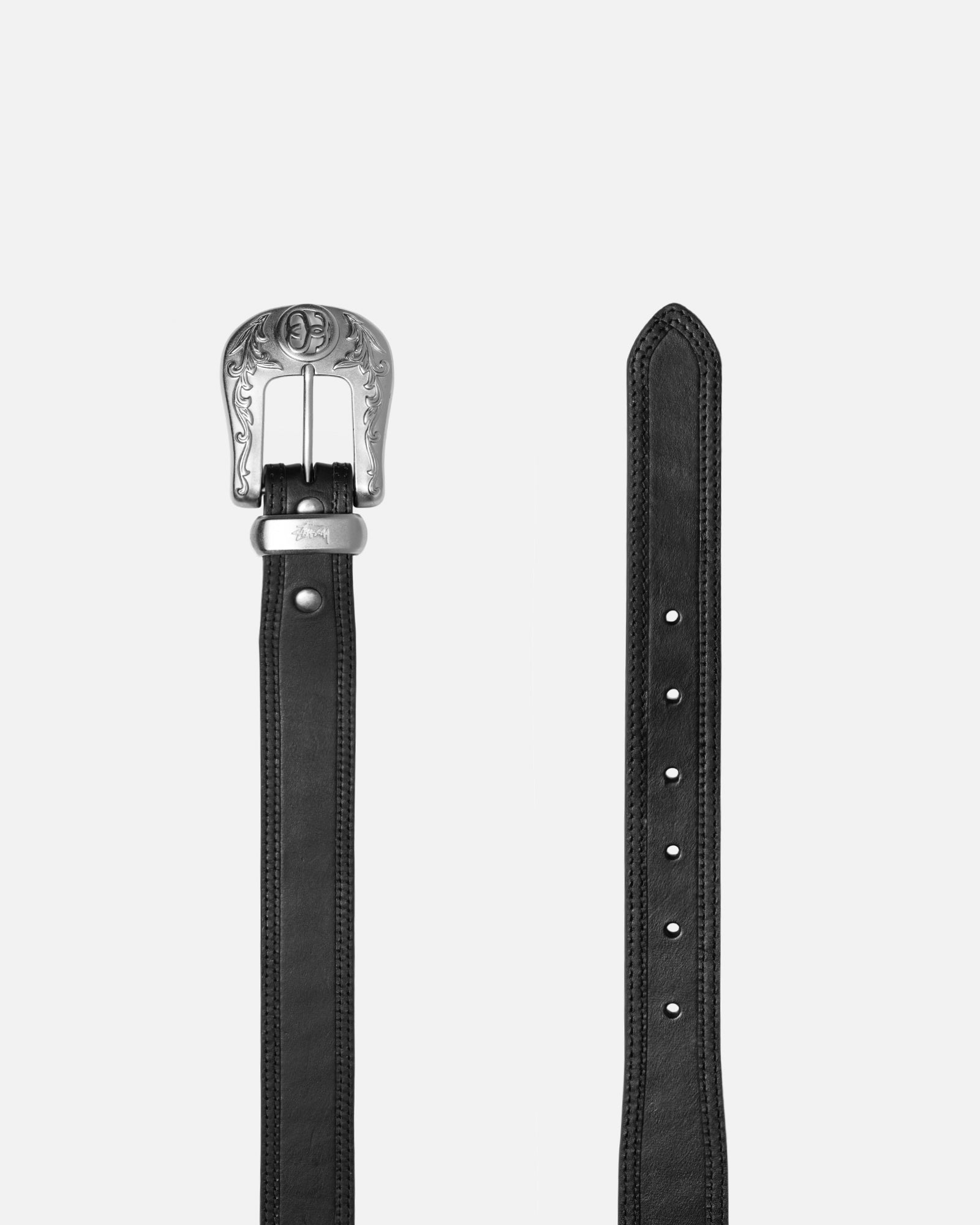 SM STUSSY SS-LINK COWBOY BELT BLACK