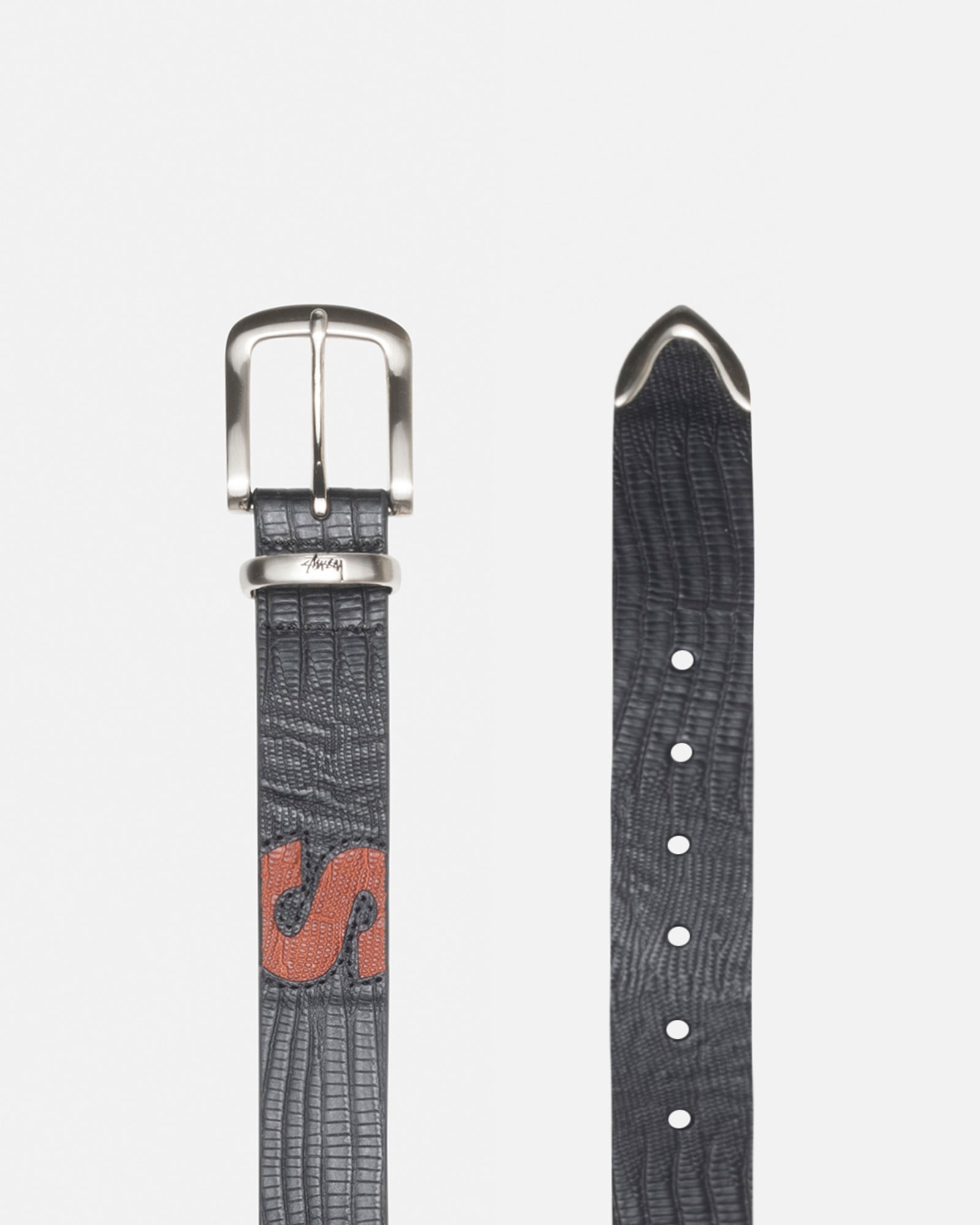未使用 STUSSY LEATHER OVERLAY BELT Stussy LEATHER OVERLAY BELT | Parallel