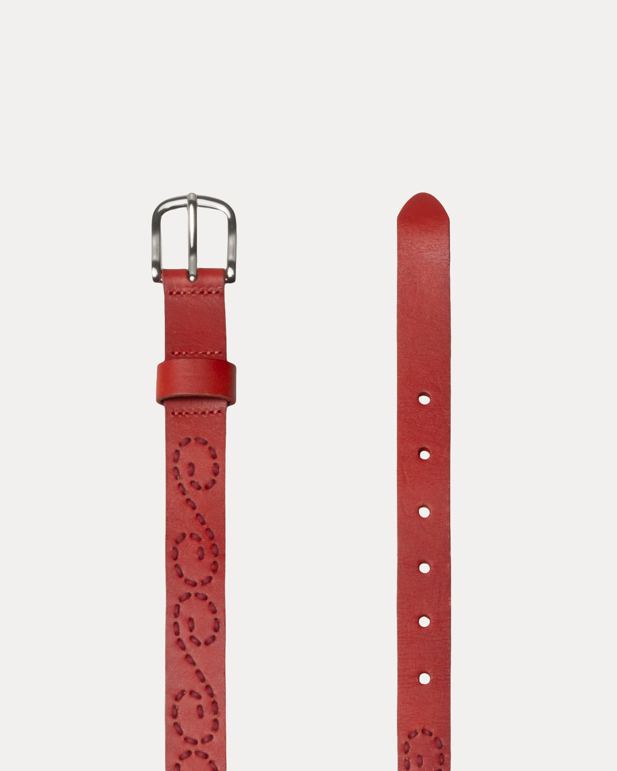 Embroidered S Belt in fire red – Stüssy – Stussy AU
