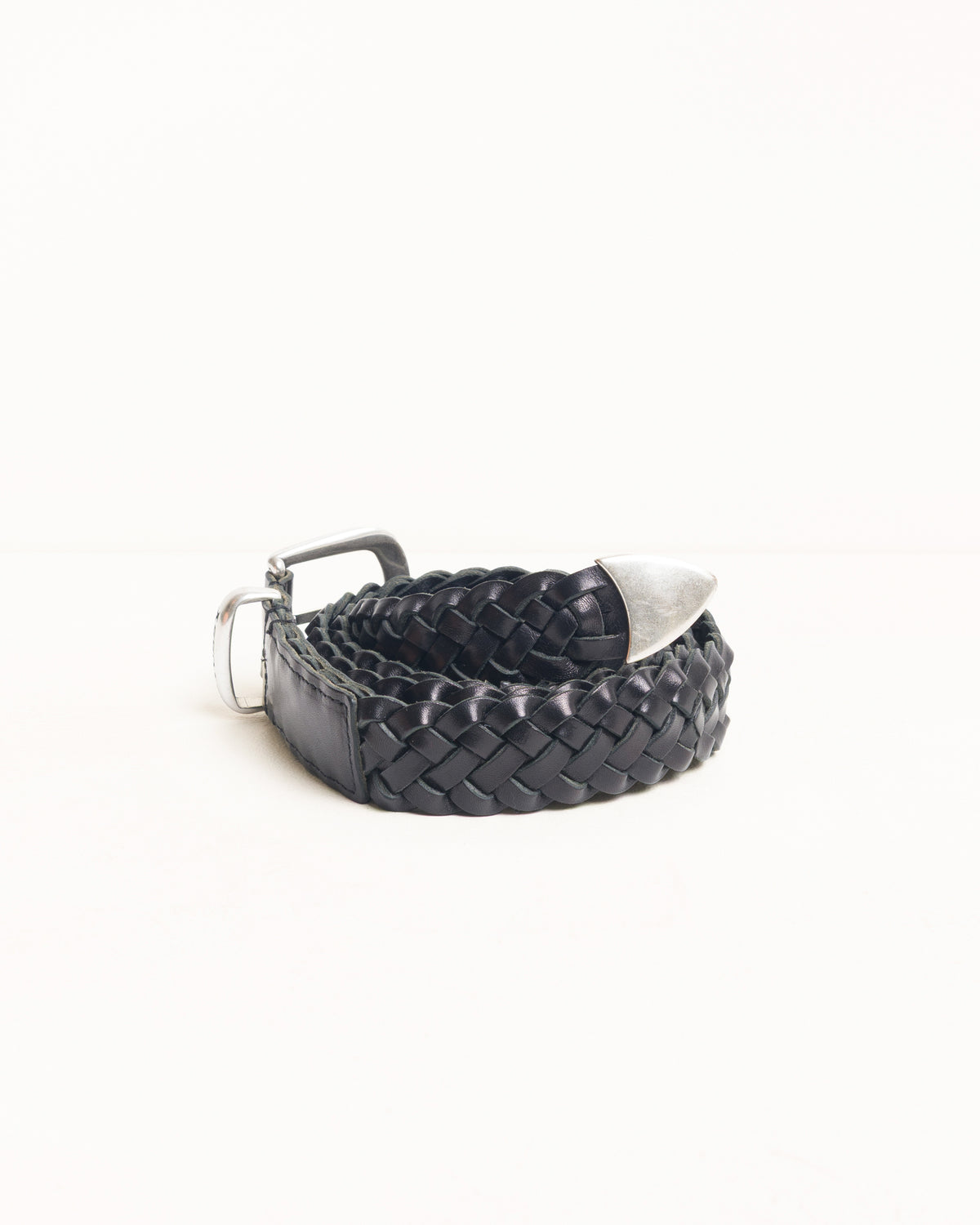 LEATHER BRAIDED BELT