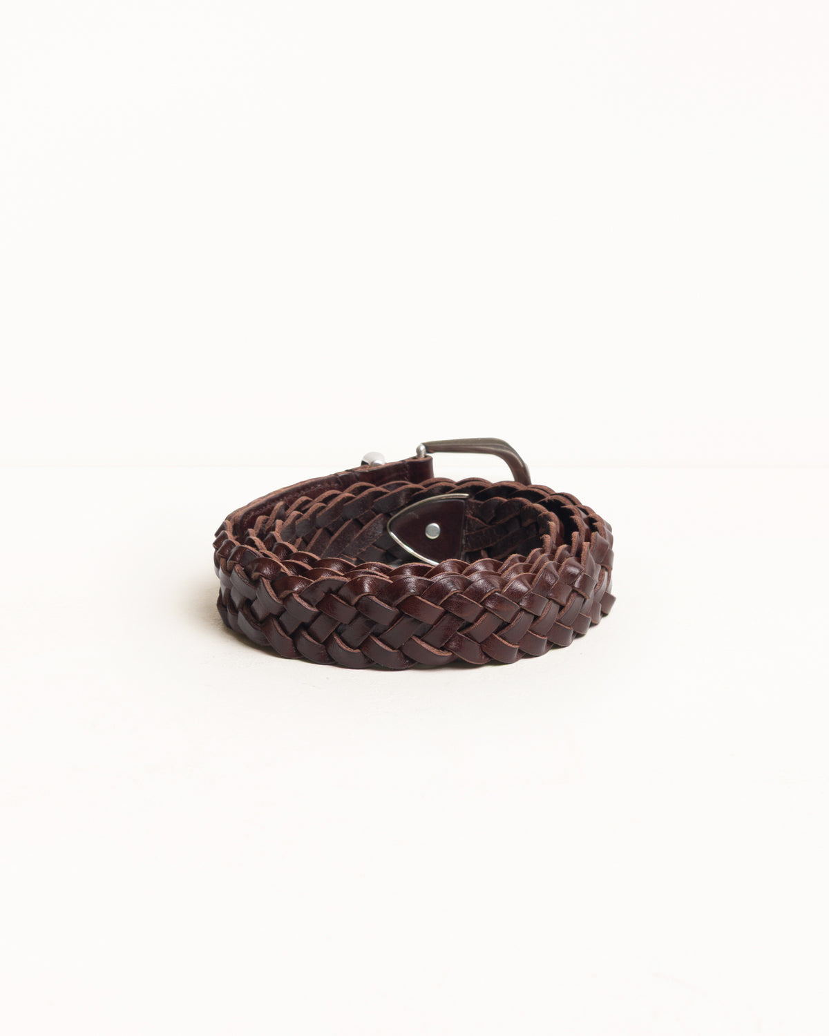 LEATHER BRAIDED BELT