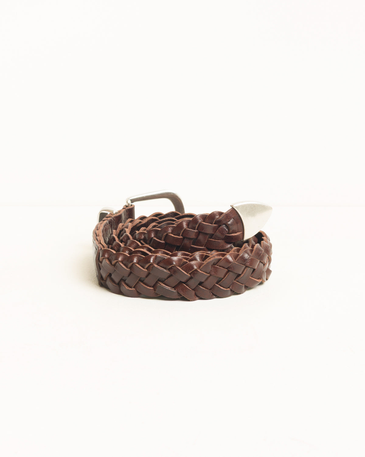 LEATHER BRAIDED BELT
