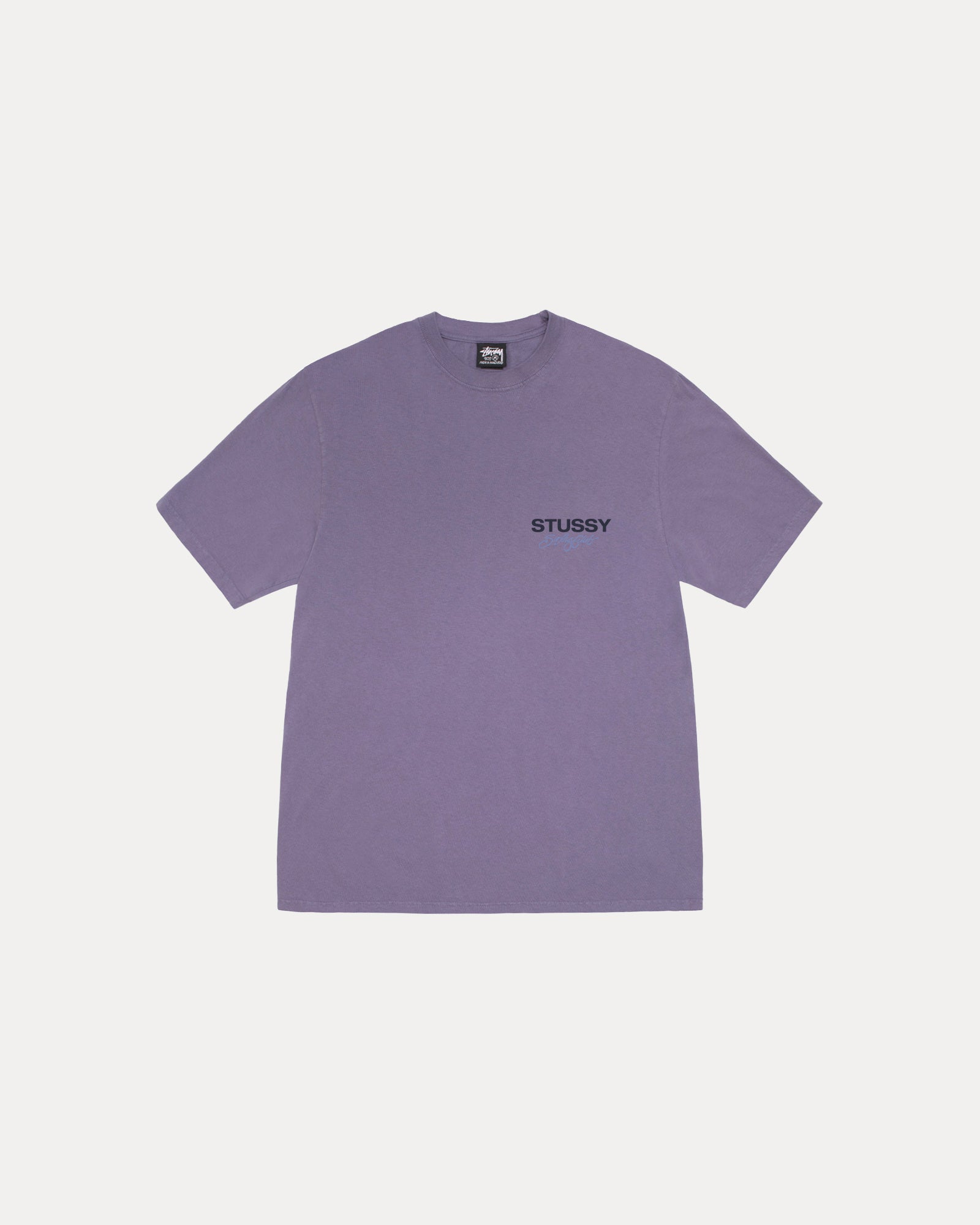 Surf Club Tee Pigment Dyed in grape – Stüssy – Stussy AU