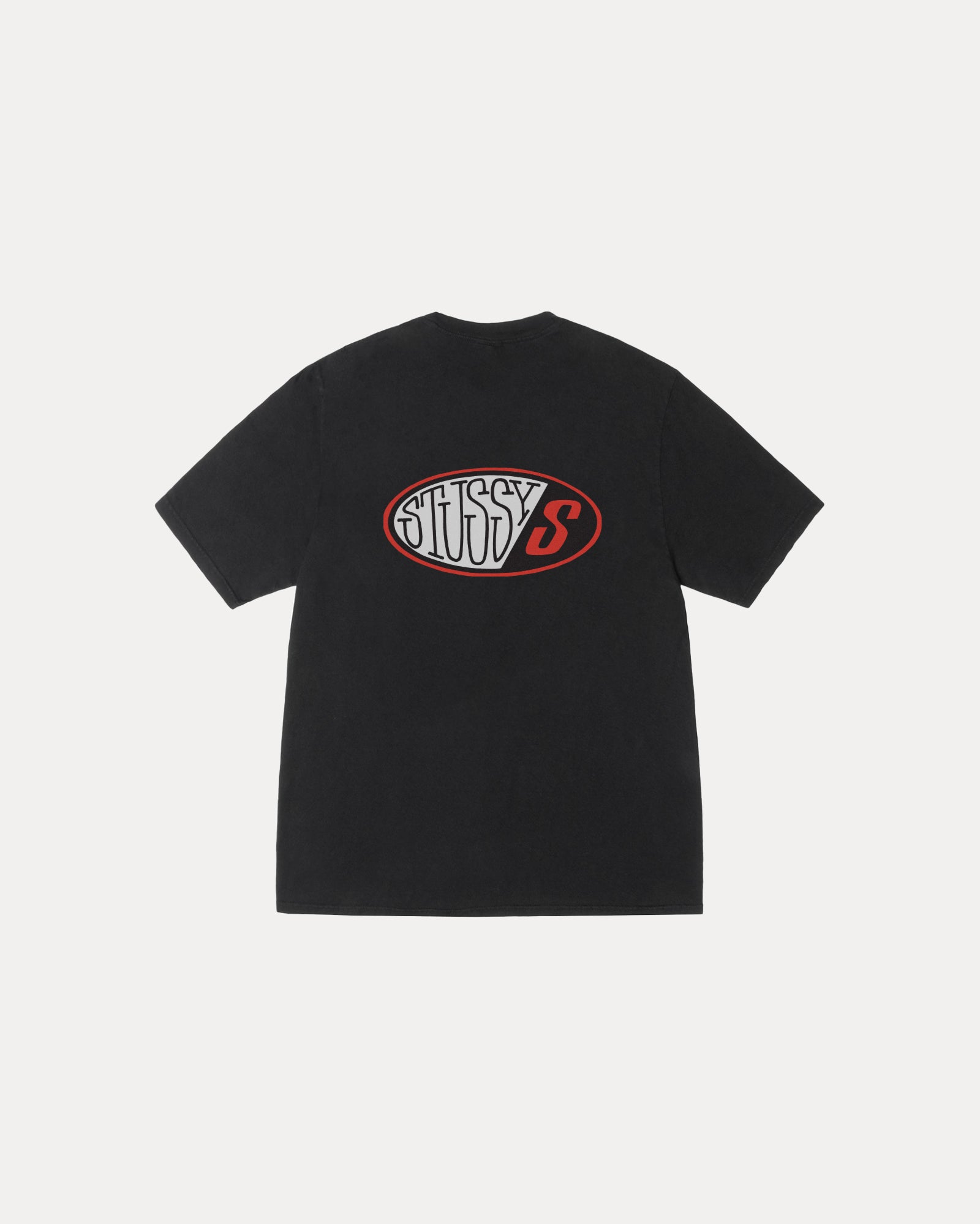 Pitstop Tee Pigment Dyed in black – Stüssy – Stussy AU