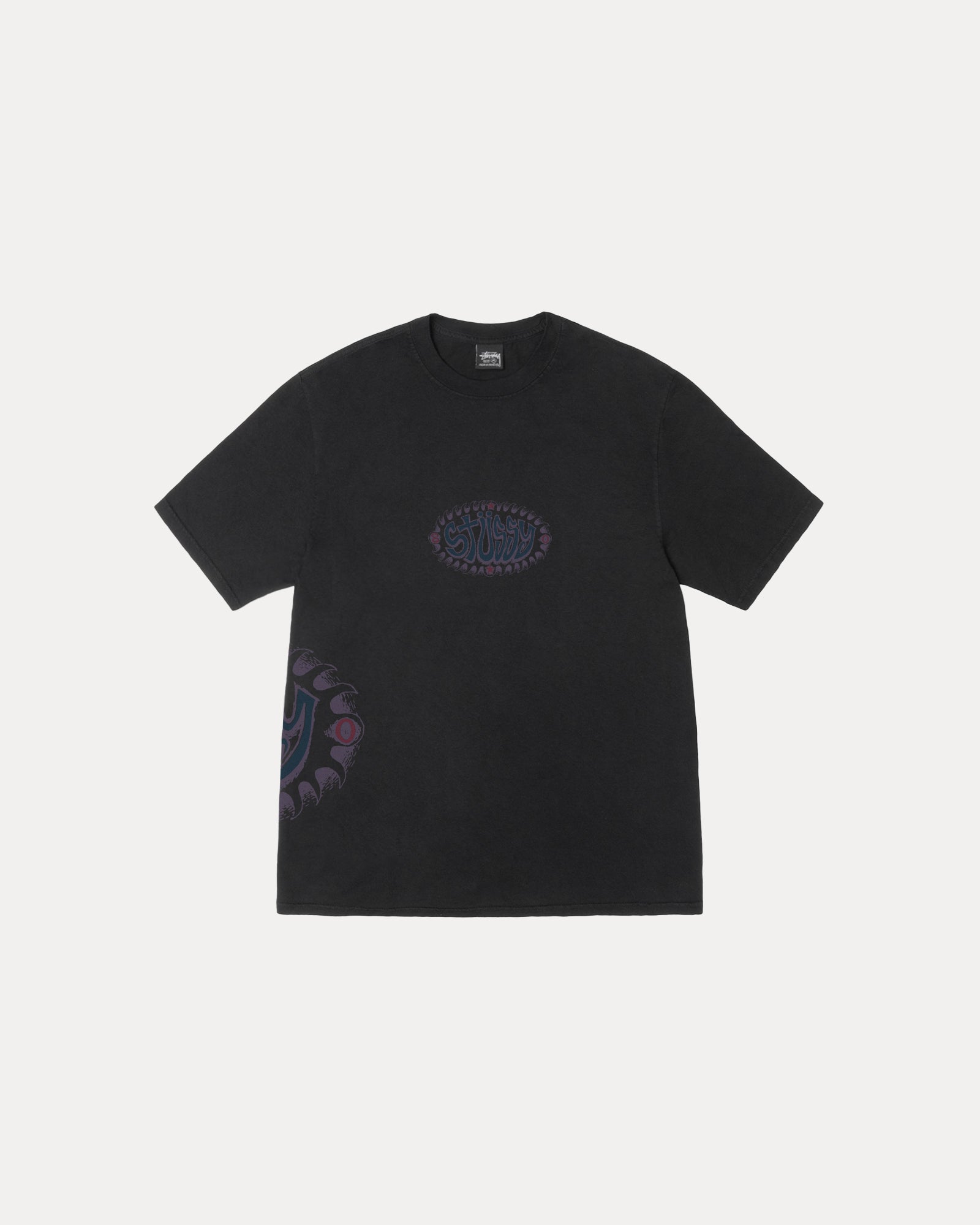 Wave Oval Tee Pigment Dyed – Black | Tees | Stüssy – Stussy AU