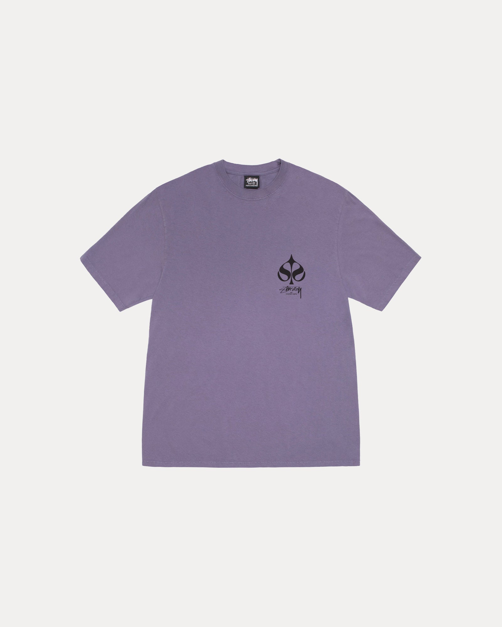 早期完売 Stussy★SPADE TEE PIGMENT DYED(GRAPE/追跡O) Stussy Spade Pigment Dyed Tee Grape Men's - SS25 - US
