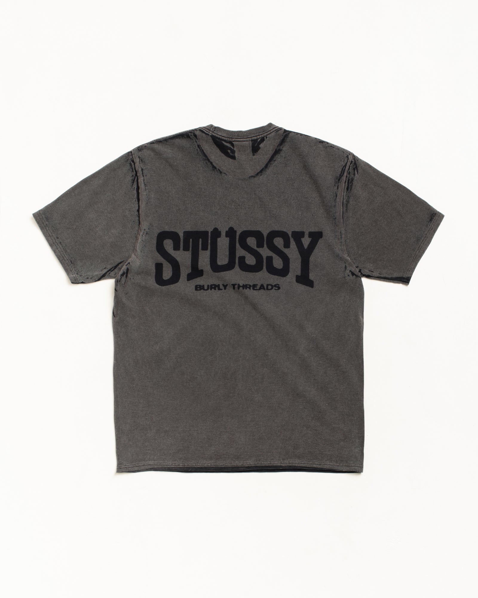 Burly Stone Washed Tee – Black | Tees | Stüssy – Stussy AU
