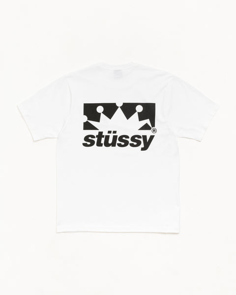 Box Crown Tee Mens Short Sleeve In White