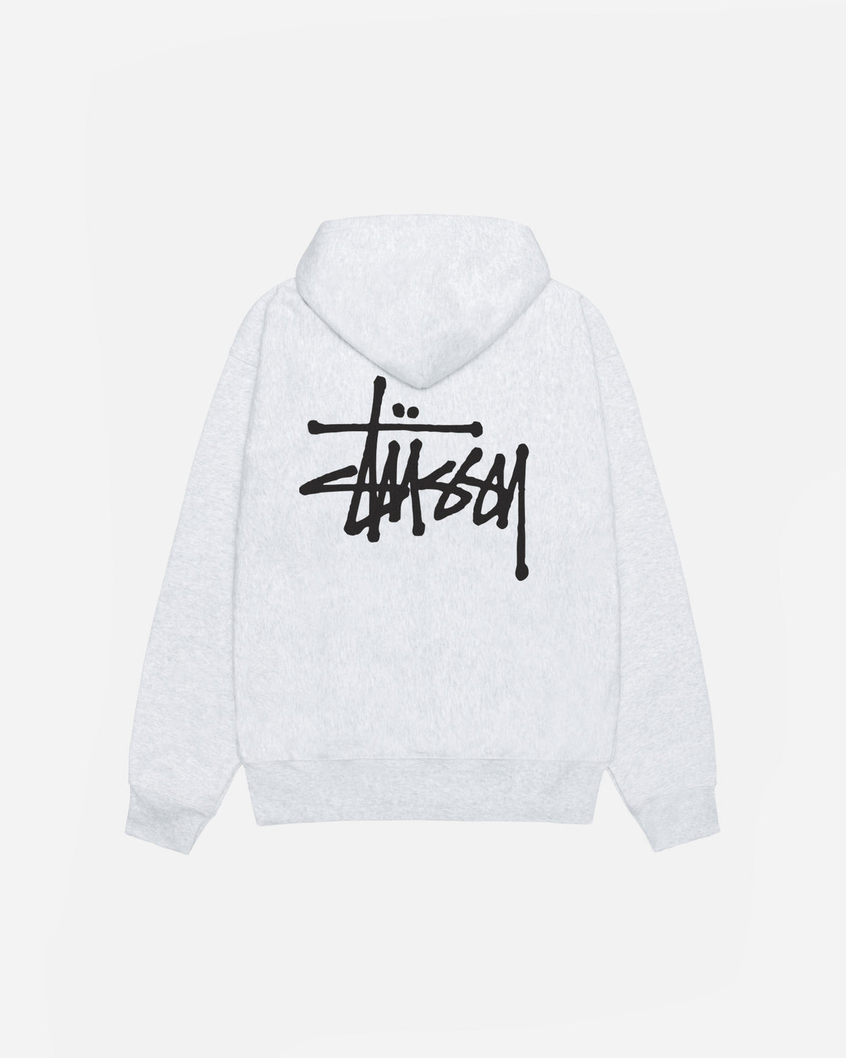 Basic Stüssy Zip Hoodie – Ash Heather | Sweats | Stüssy – Stussy AU