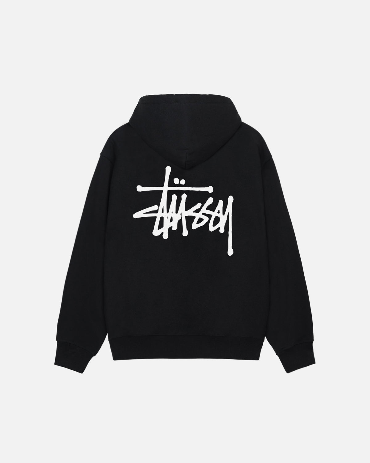 Basic Stüssy Zip Hoodie – Black | Sweats | Stüssy – Stussy AU