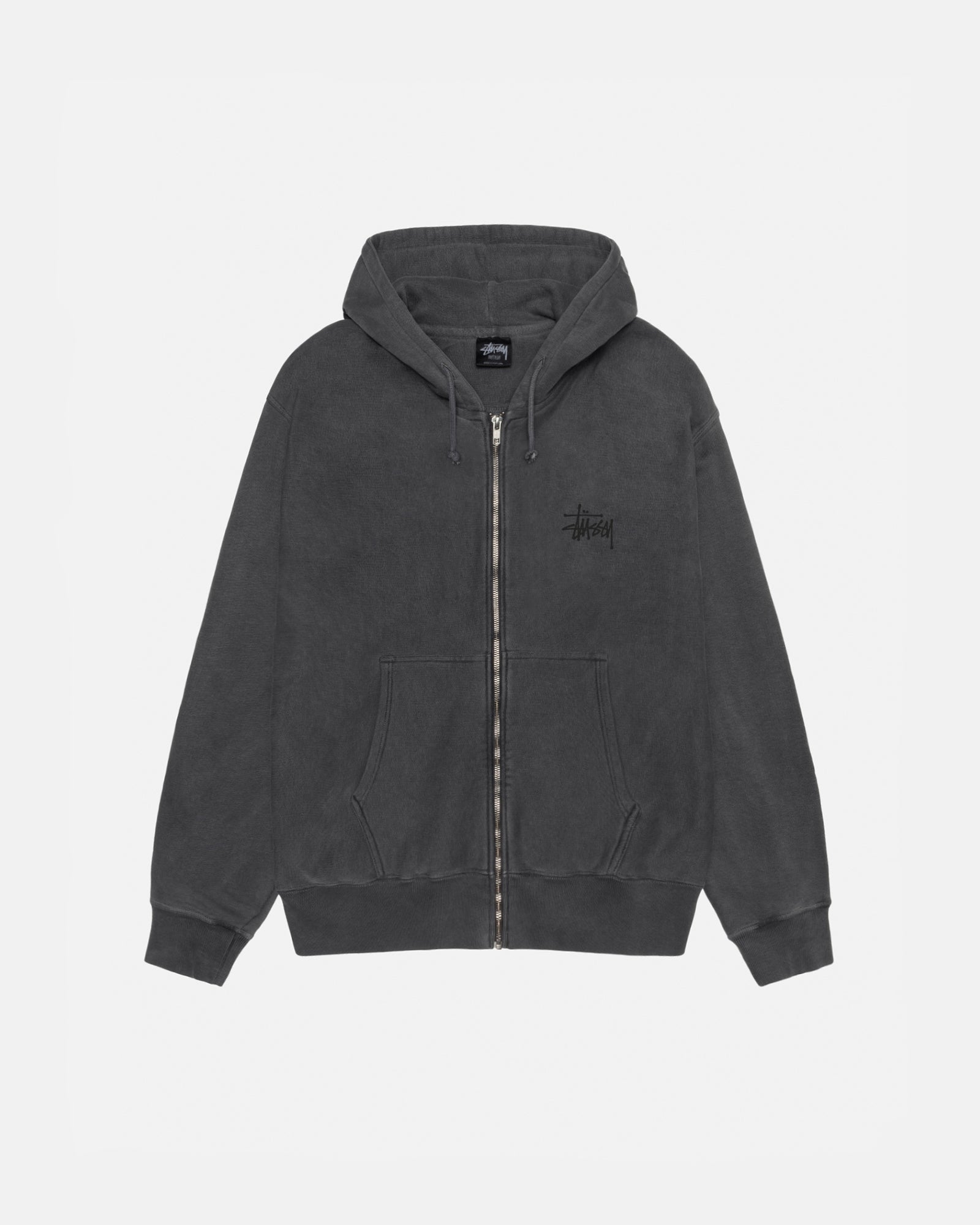 BASIC STUSSY PIG DYED ZIP HOOD