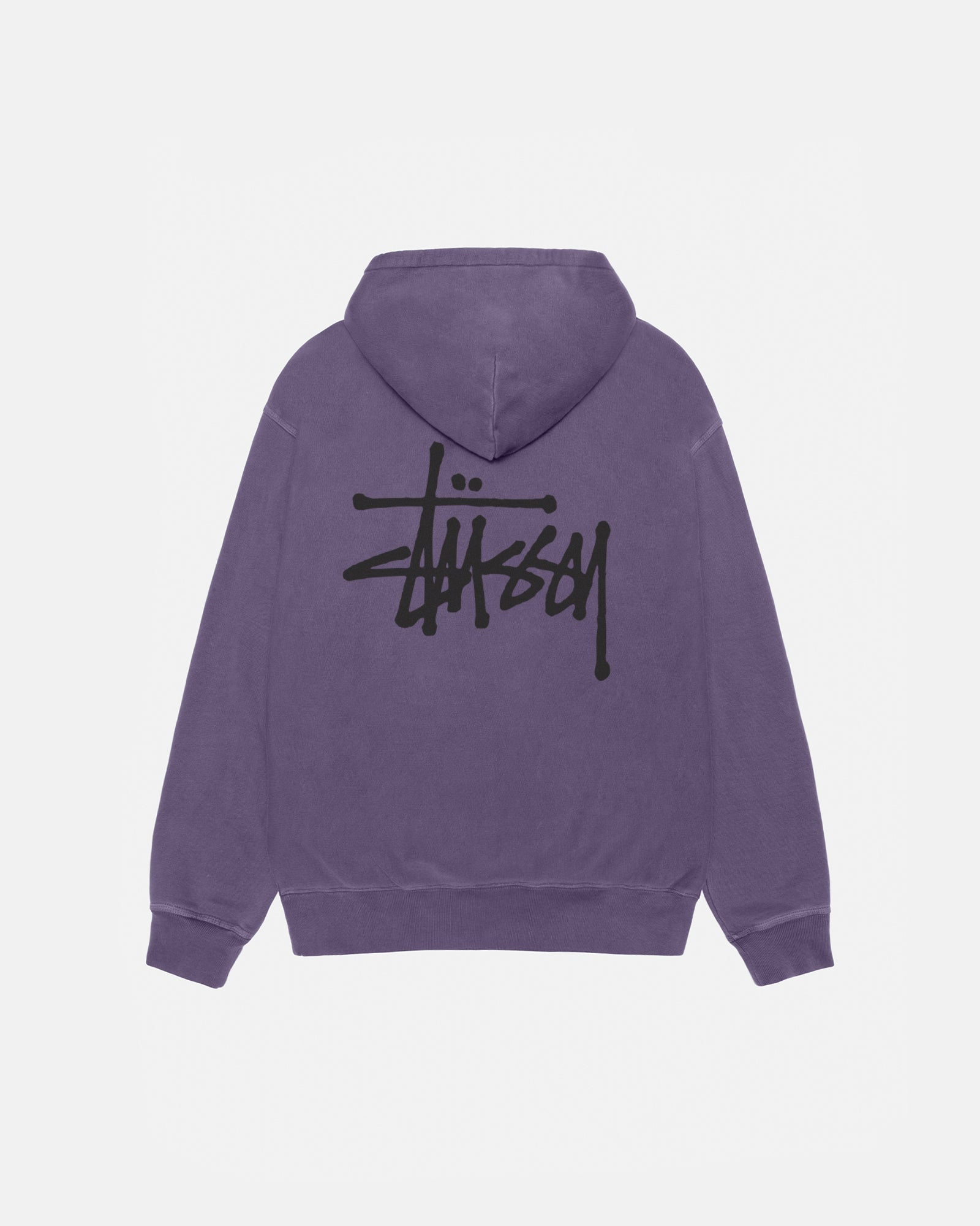 Basic Stüssy Zip Hoodie Pigment Dyed in grape – Stüssy