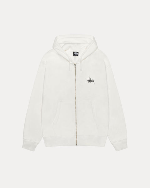 Basic Stussy Pig Dyed Zip Hood Mens Long Sleeve In Natural