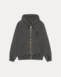 STOCK LINK PIG. DYED ZIP HOOD