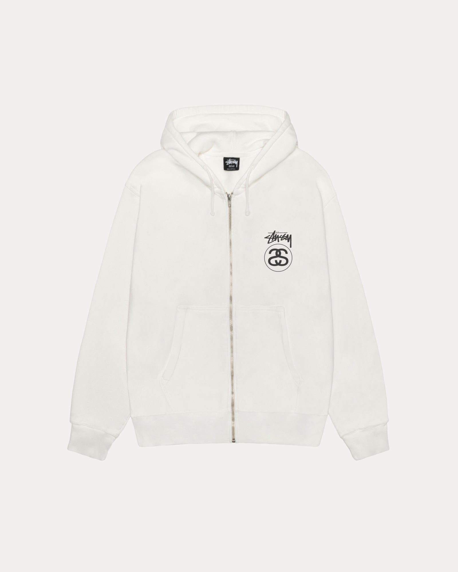 STOCK LINK PIG. DYED ZIP HOOD