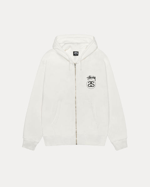 STOCK LINK PIG. DYED ZIP HOOD