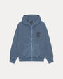 STOCK LINK PIG. DYED ZIP HOOD