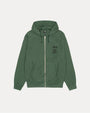 STOCK LINK PIG. DYED ZIP HOOD