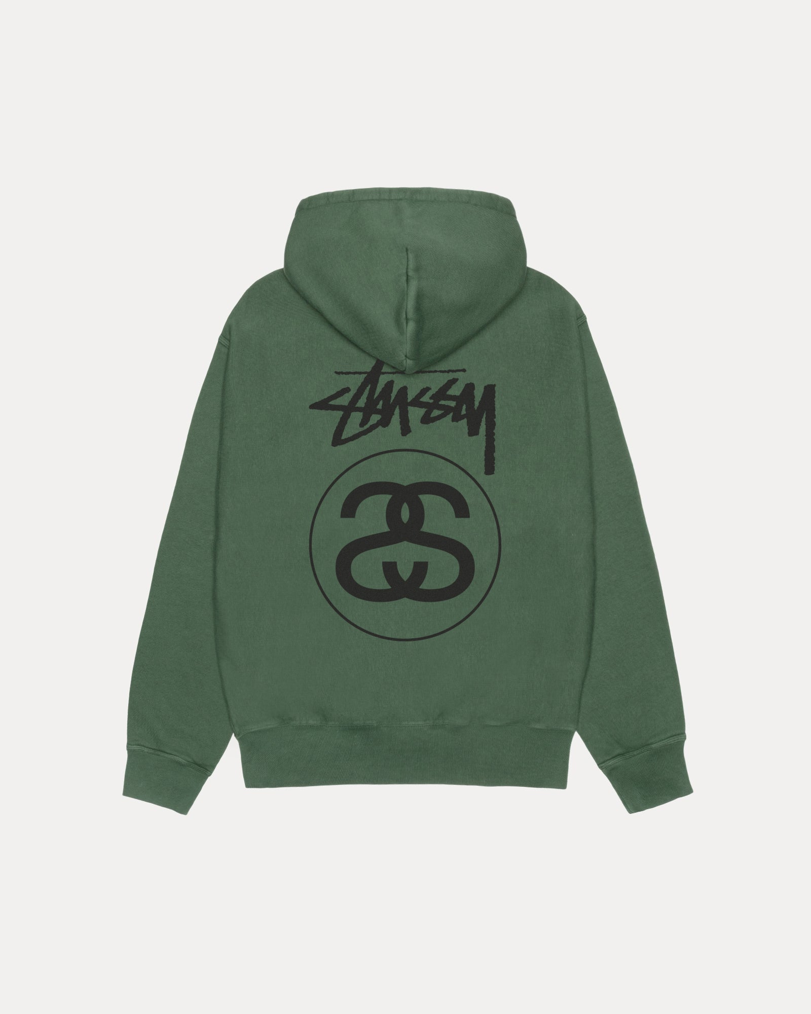 STOCK LINK PIG. DYED ZIP HOOD