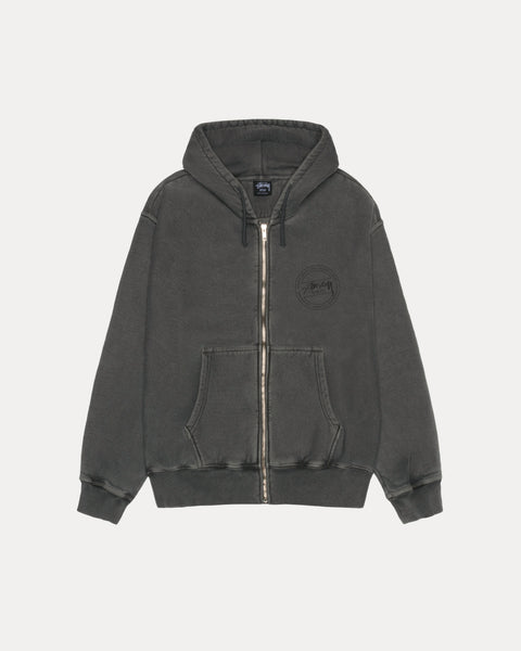STUSSY WEAR PIG. DYED ZIP HOOD