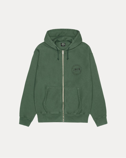 STUSSY WEAR PIG. DYED ZIP HOOD