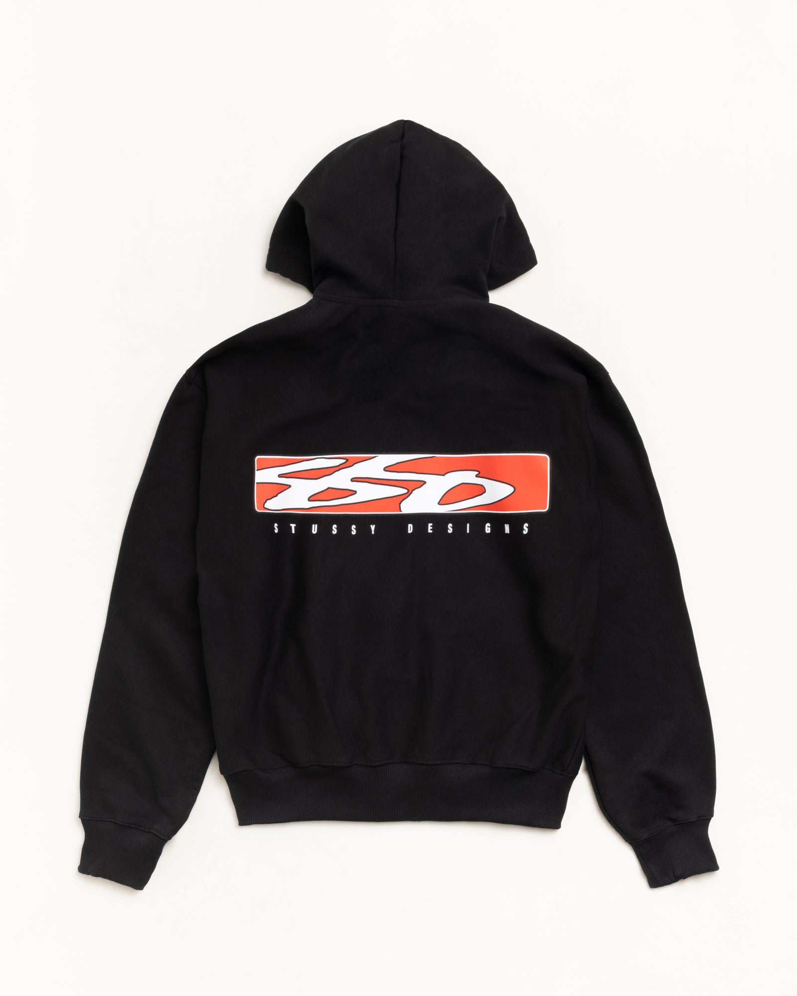 S Box Zip Hoodie – Black | Sweats | Stüssy – Stussy AU