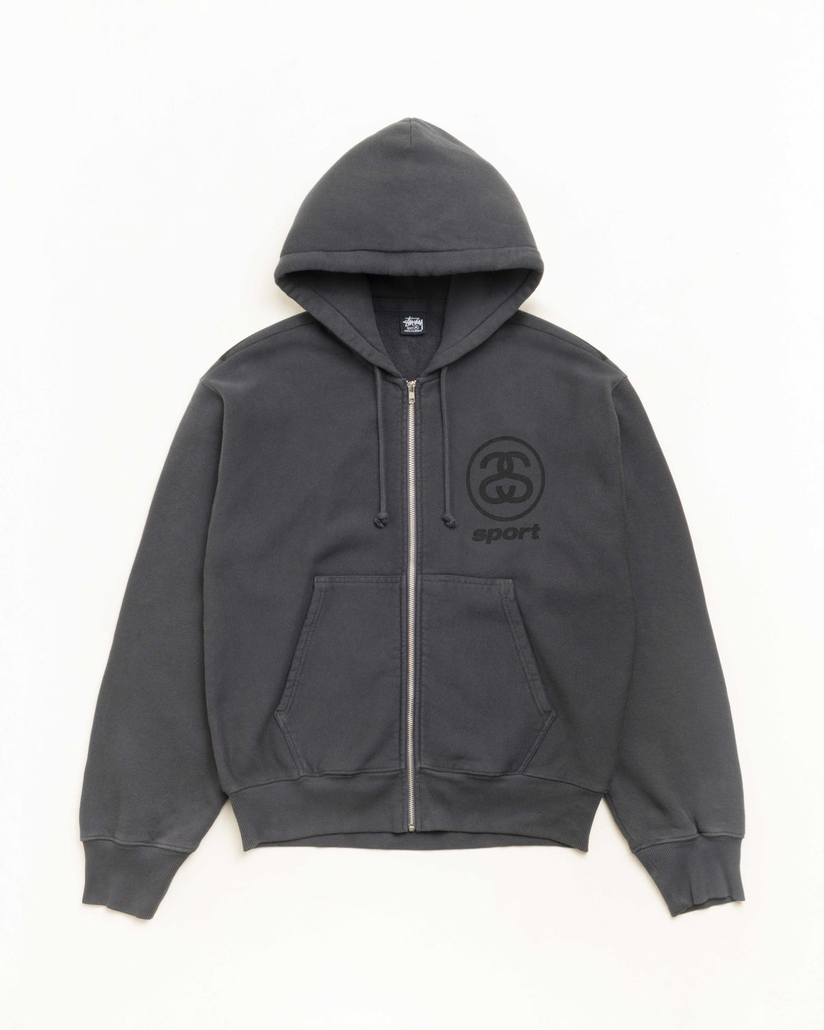 LINK SPORT GAR. DYED ZIP HOOD