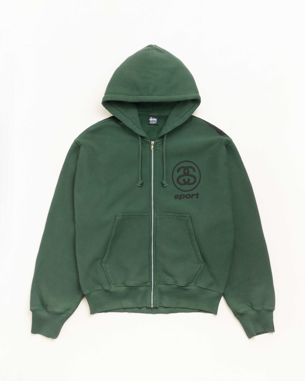 LINK SPORT GAR. DYED ZIP HOOD