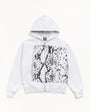 SNAKESKIN ZIP HOOD