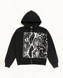 SNAKESKIN ZIP HOOD