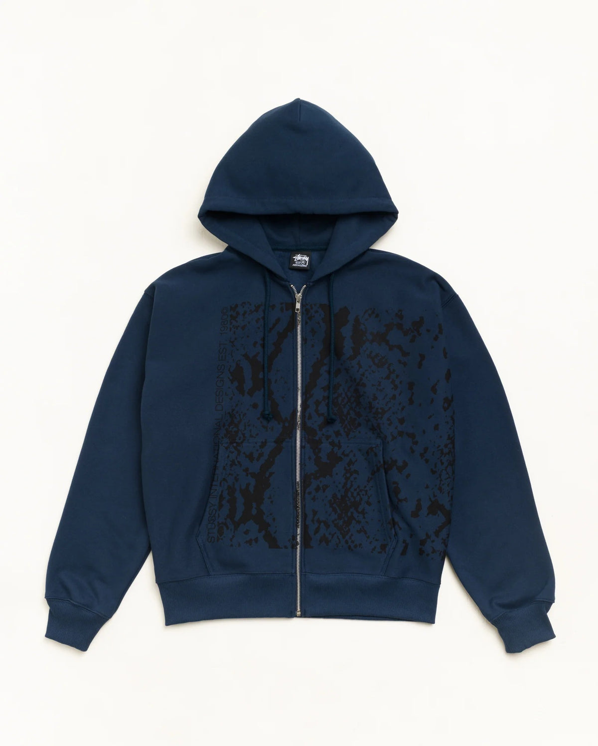 SNAKESKIN ZIP HOOD