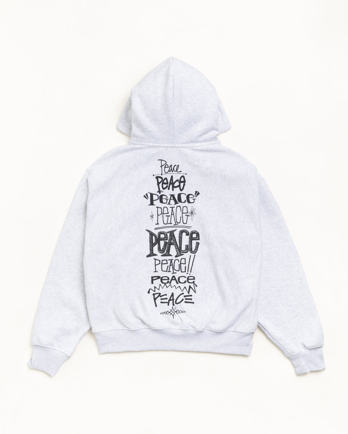PEACE INCREASED ZIP HOOD