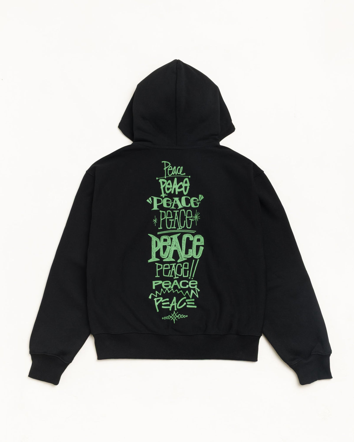 PEACE INCREASED ZIP HOOD