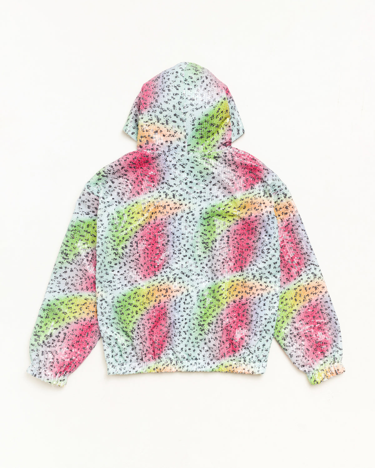 STUSSY TEARS SEQUIN ZIP HOODIE